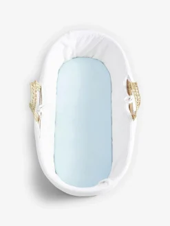 Online Next 2 Pack Blue 100% Cotton Jersey Baby Fitted Sheets