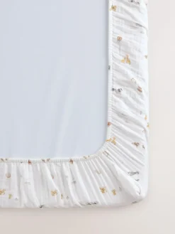 Next 2 Pack Baby Muslin Fitted Sheets^ Bedsheets & Pillow Cases|Nursery Bedding