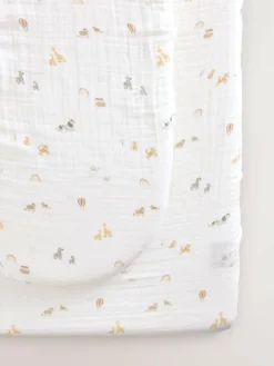 Next 2 Pack Baby Muslin Fitted Sheets^ Bedsheets & Pillow Cases|Nursery Bedding