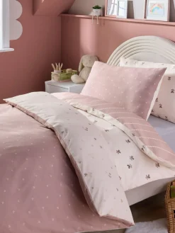 Next 2 Pack Natural Hearts Duvet Cover and Pillowcase Set^ Childrens Bedding|Bedsets & Duvet Covers