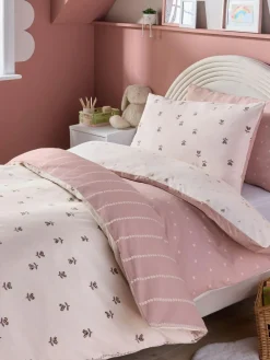 Next 2 Pack Natural Hearts Duvet Cover and Pillowcase Set^ Childrens Bedding|Bedsets & Duvet Covers