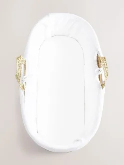 Next 2 Pack White 100% Cotton Jersey Baby Fitted Sheets^ Bedsheets & Pillow Cases|Nursery Bedding