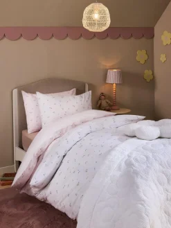 Next 2 Pack White/Pink Floral Duvet Cover and Pillowcase Set