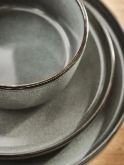 Next 12 Piece Green Dalton Reactive Glaze Dinner Set^ Dinner Sets & Pasta Bowls