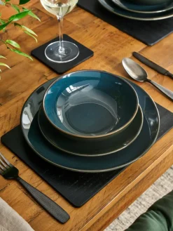 Outlet Next 12 Piece Hampton Dinner Set Teal Blue