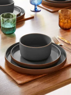 Outlet Next 12 Piece Teal Green Hadley Dinner Set
