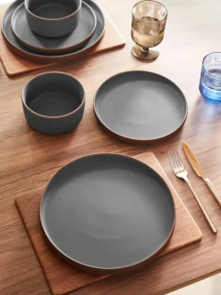 Outlet Next 12 Piece Teal Green Hadley Dinner Set