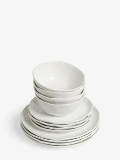 Next 12 Piece White Anya Dinner Set^ Dinner Sets & Pasta Bowls