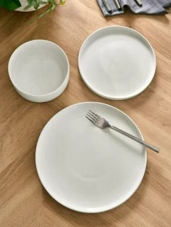 Online Next 12 Piece White Flynn Dinner Set