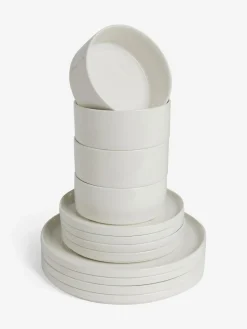 Online Next 12 Piece White Flynn Dinner Set