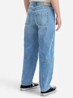 Online Abercrombie & Fitch Blue High Rise Barrell Jeans