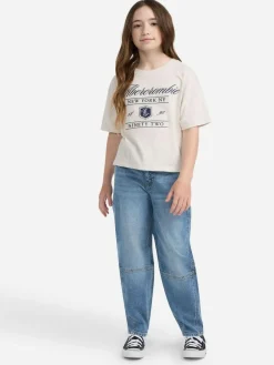 Online Abercrombie & Fitch Blue High Rise Barrell Jeans