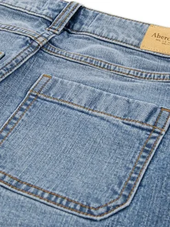 Online Abercrombie & Fitch Blue High Rise Barrell Jeans