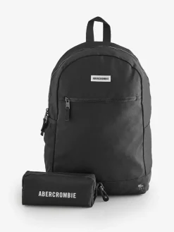 Abercrombie & Fitch Blue Logo Backpack With Pencil Case^BOY Bags