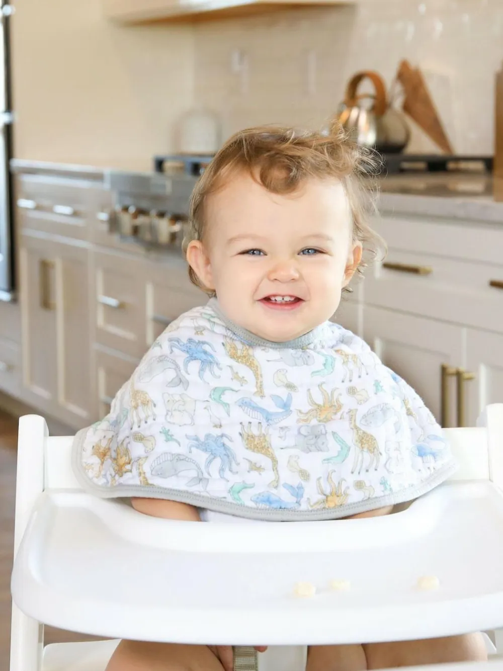 Online Aden + Anais White Essentials 100% Cotton Muslin History Baby Burpy Bib