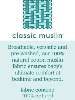 Online Aden + Anais White Essentials 100% Cotton Muslin History Baby Burpy Bib