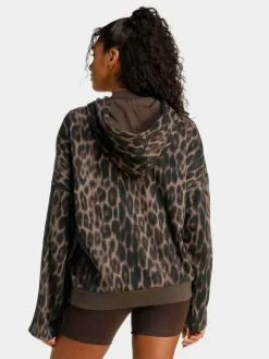 adidas Animal Seasonal Essentials Leopard Print French Terry Hoodie With 3-Stripes^Women Hoodies & Sweatshirts|Sportswear