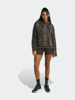 adidas Animal Seasonal Essentials Leopard Print French Terry Hoodie With 3-Stripes^Women Hoodies & Sweatshirts|Sportswear