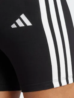 Discount adidas Black 3 Stripe Bike Shorts