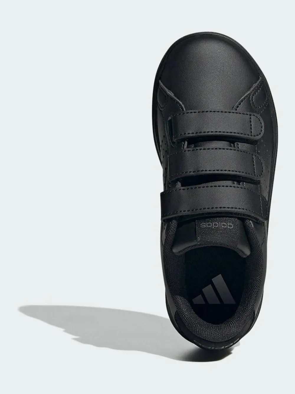 New adidas Advantage Base 2.0 Hook and Loop Kids Trainers Black