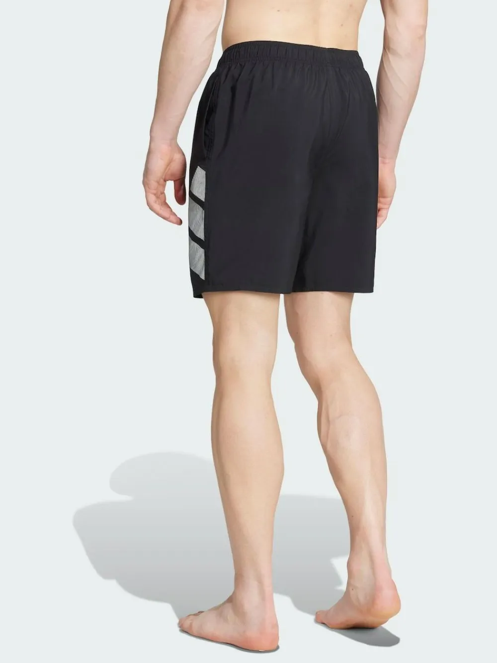 adidas Black Big Bars Shorts 8-Inch^ Swimwear