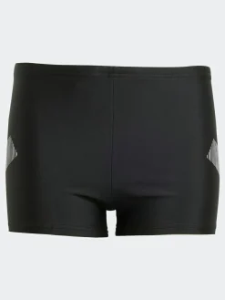 Sale adidas Black Big Bars Swim Boxers Kids
