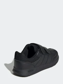 adidas Black Chrome Tensaur Switch Hook and Loop Kids Trainers^BOY School Shoes|Boys Shoes
