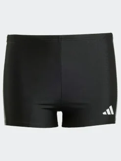 Outlet adidas Black Colourblock 3-Stripes Kids Swim Boxers