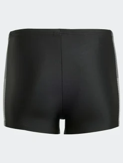 Outlet adidas Black Colourblock 3-Stripes Kids Swim Boxers
