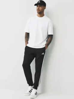 Sale adidas Essentials 3-Stripes Fleece Joggers Black