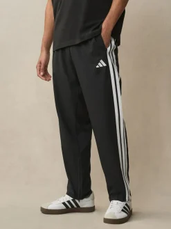 Discount adidas Essentials 3-Stripes Stanford Open Hem Joggers Black