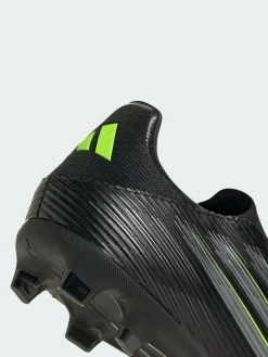 adidas Black F50 League Laceless Firm/Multi-Ground Boots^ Soccer Cleats