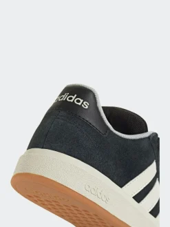 Clearance adidas Black Grand Court 00s Suede Lace Kids Trainers
