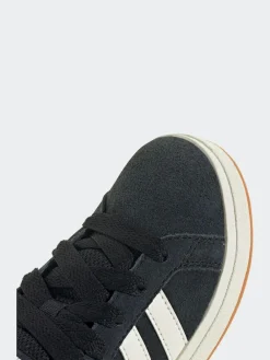 Clearance adidas Black Grand Court 00s Suede Lace Kids Trainers