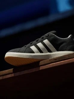 Clearance adidas Black Grand Court 00s Suede Lace Kids Trainers