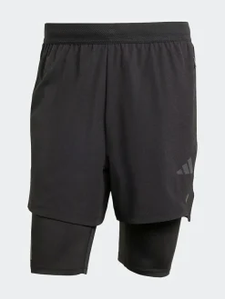 adidas Black 2-in-1 Shorts^ Shorts