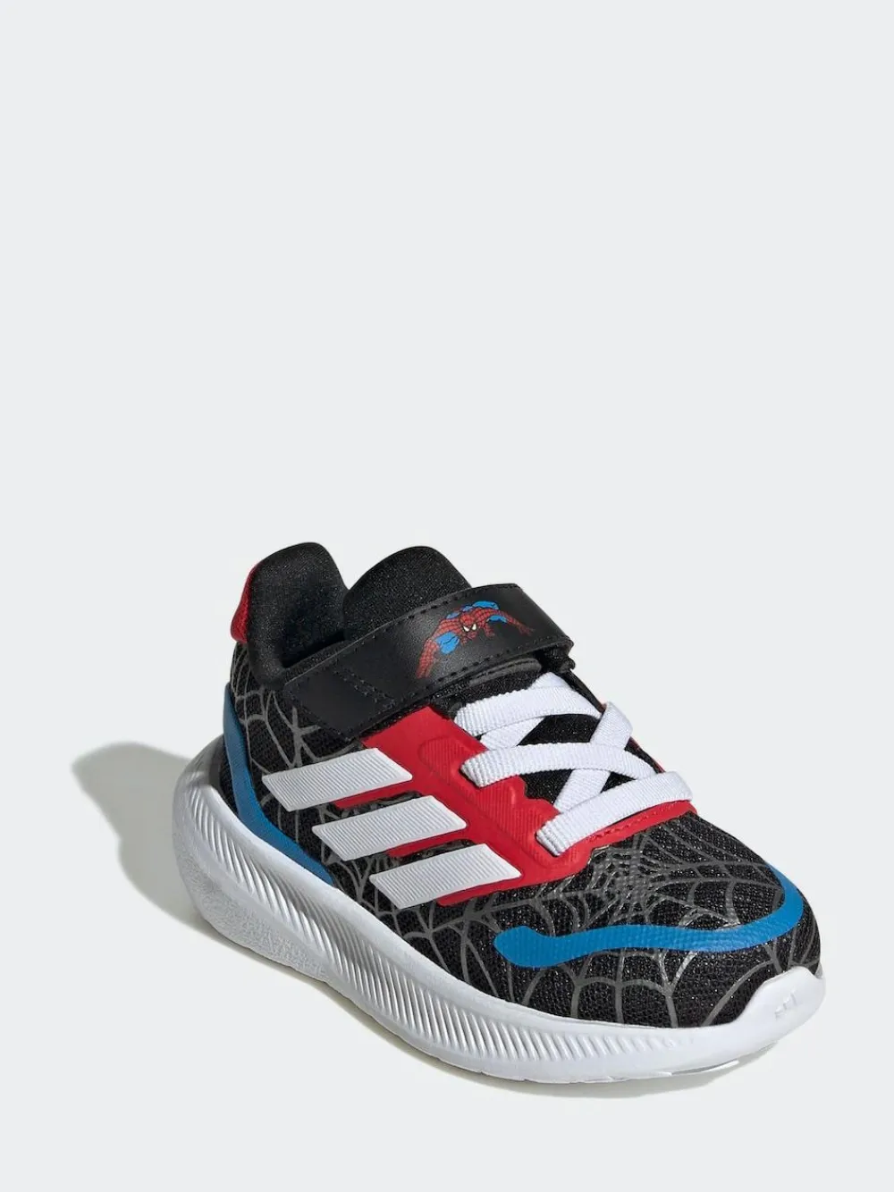 adidas Black Marvel Spider-Man Runfalcon Hook and Loop Kids Trainers^BOY Sneakers|Sneakers