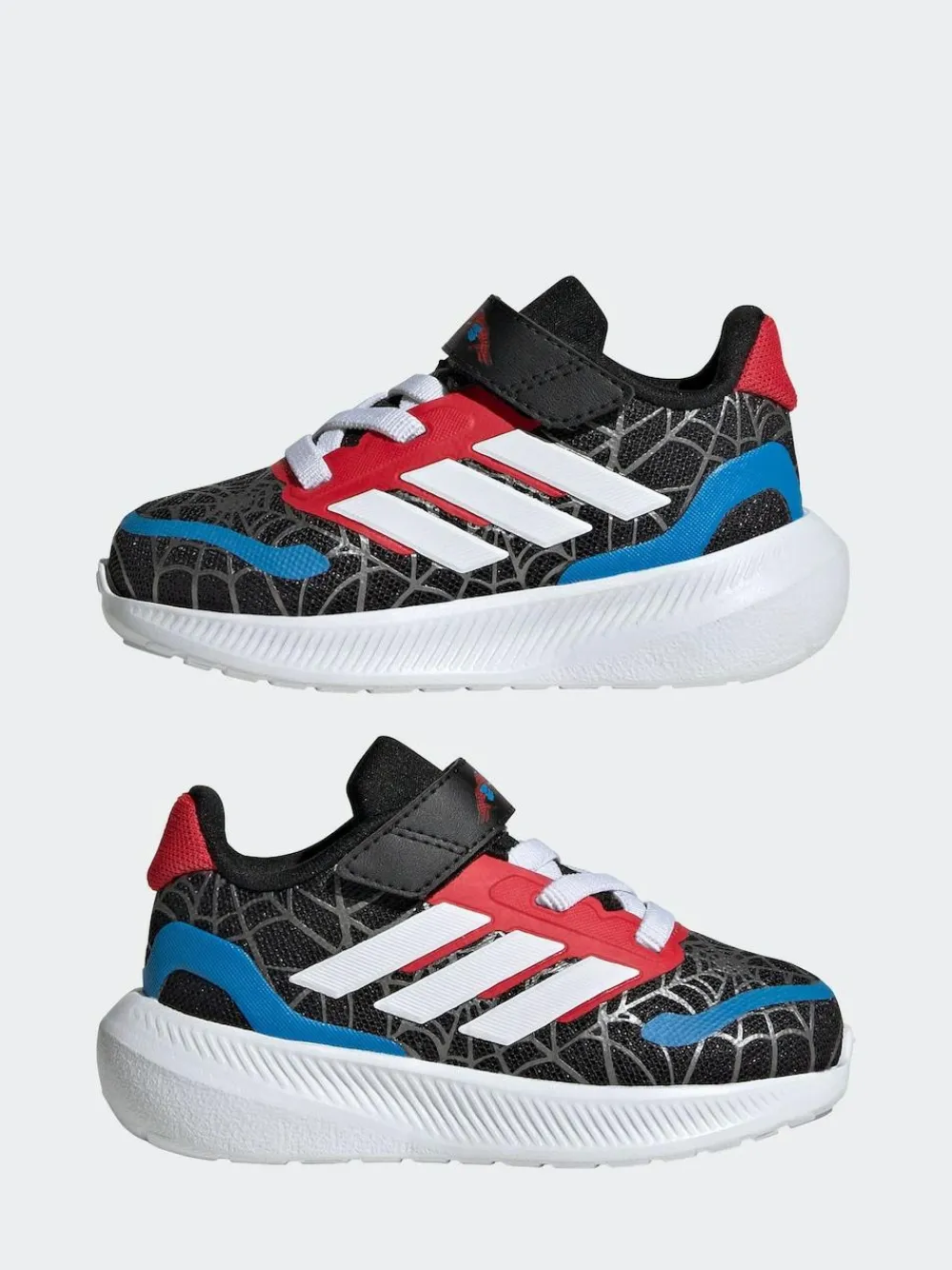 adidas Black Marvel Spider-Man Runfalcon Hook and Loop Kids Trainers^BOY Sneakers|Sneakers