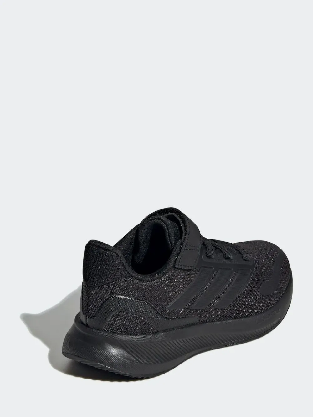 adidas Black Runfalcon 5 Elastic Lace Running Kids Trainers