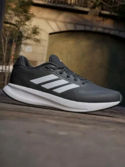 adidas Black Runfalcon 5 Wide Running Shoes^ Sneakers