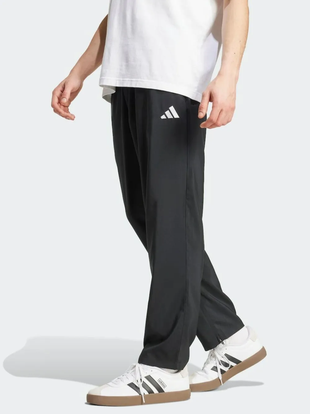 Discount adidas Black Small Essentials Logo Open-Hem Stanford Tracksuit Bottoms