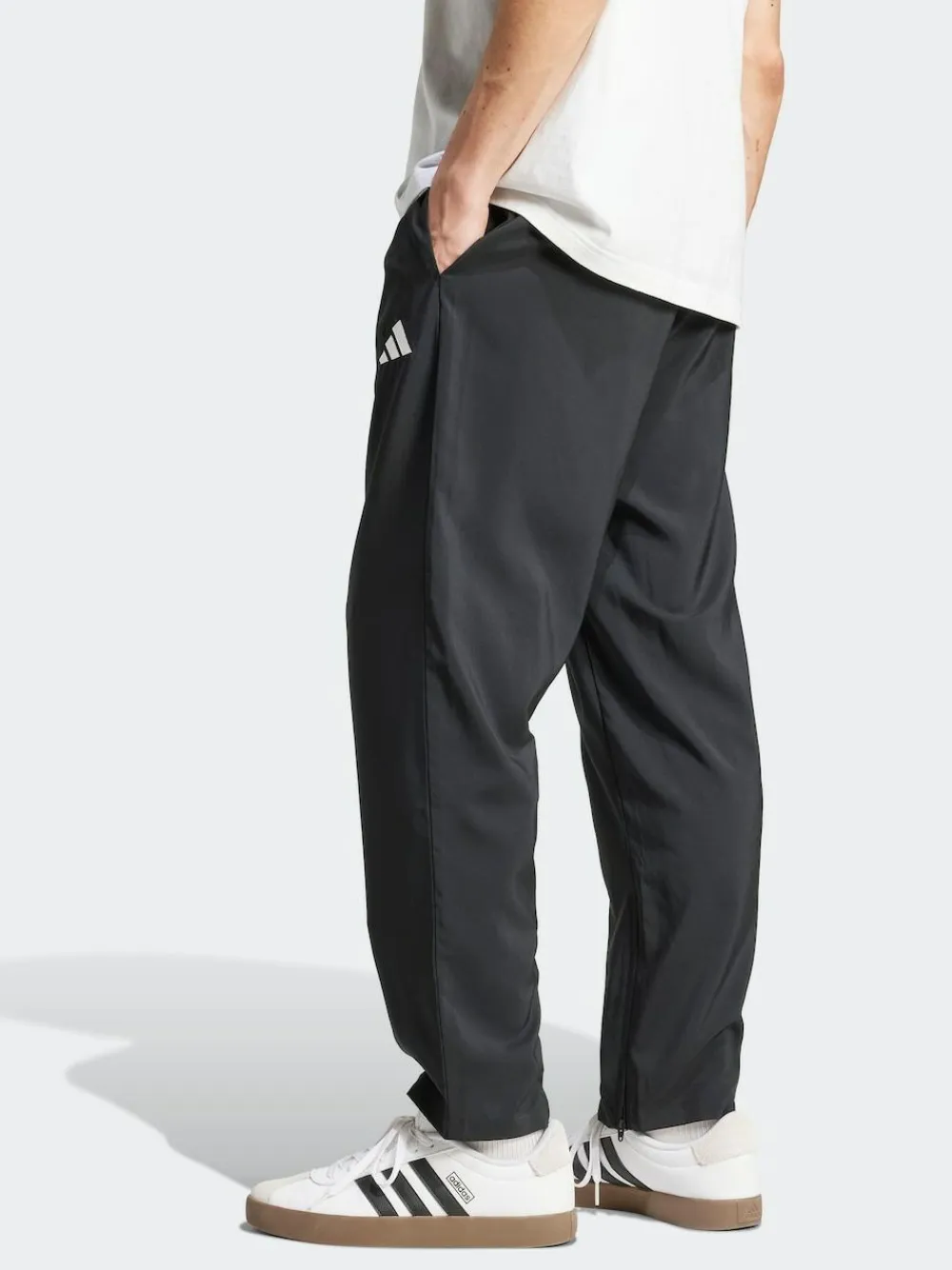 Discount adidas Black Small Essentials Logo Open-Hem Stanford Tracksuit Bottoms