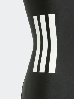 New adidas 3-Stripes C-Back Kids Swimsuit Black