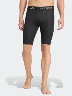 Sale adidas TECHFIT Compression Training Short Tights Black