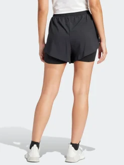 adidas Black Training 2-In-1 Shorts^Women Shorts