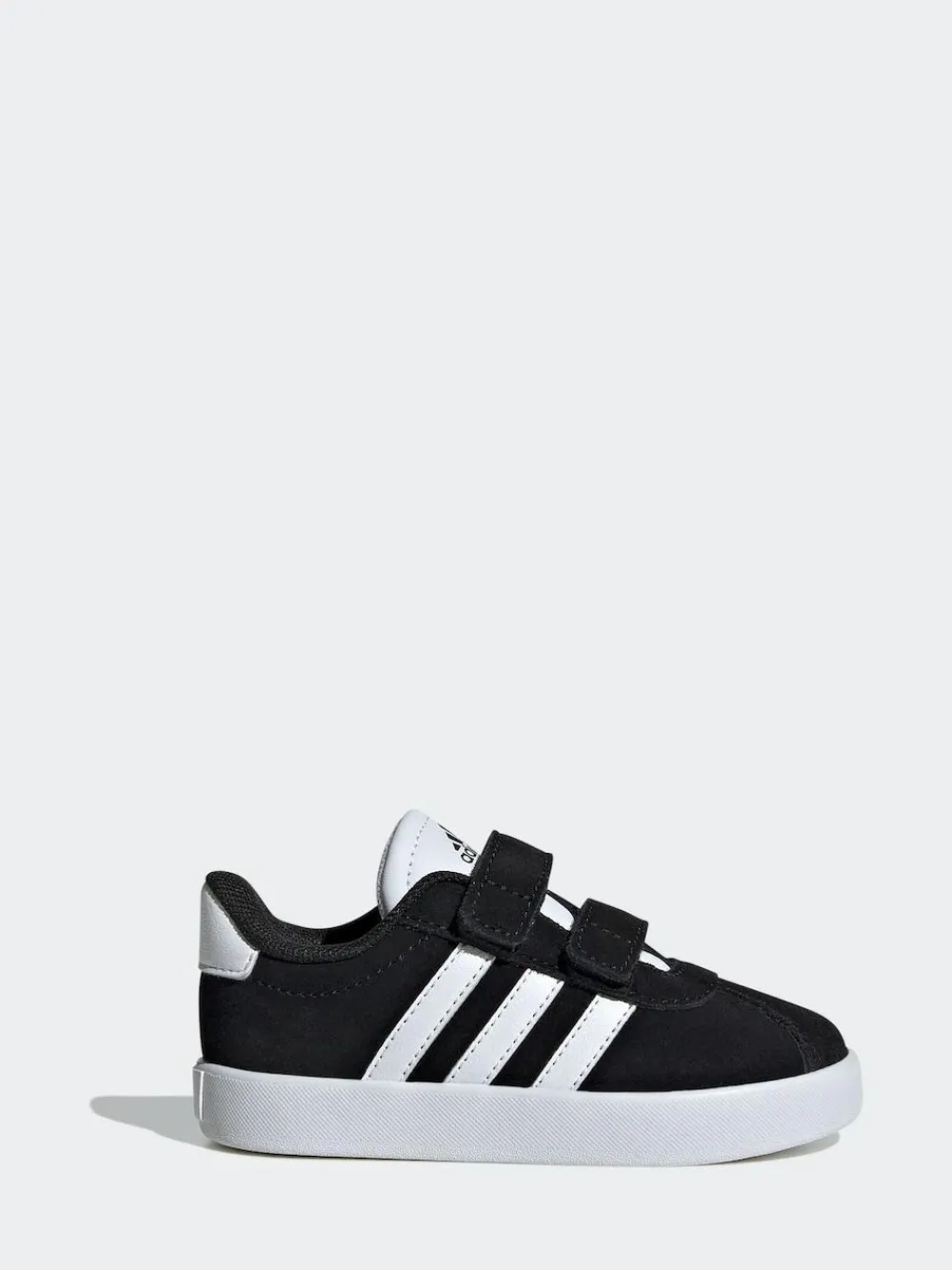 New adidas Black VL Court 3.0 Hook and Loop Infant Trainers