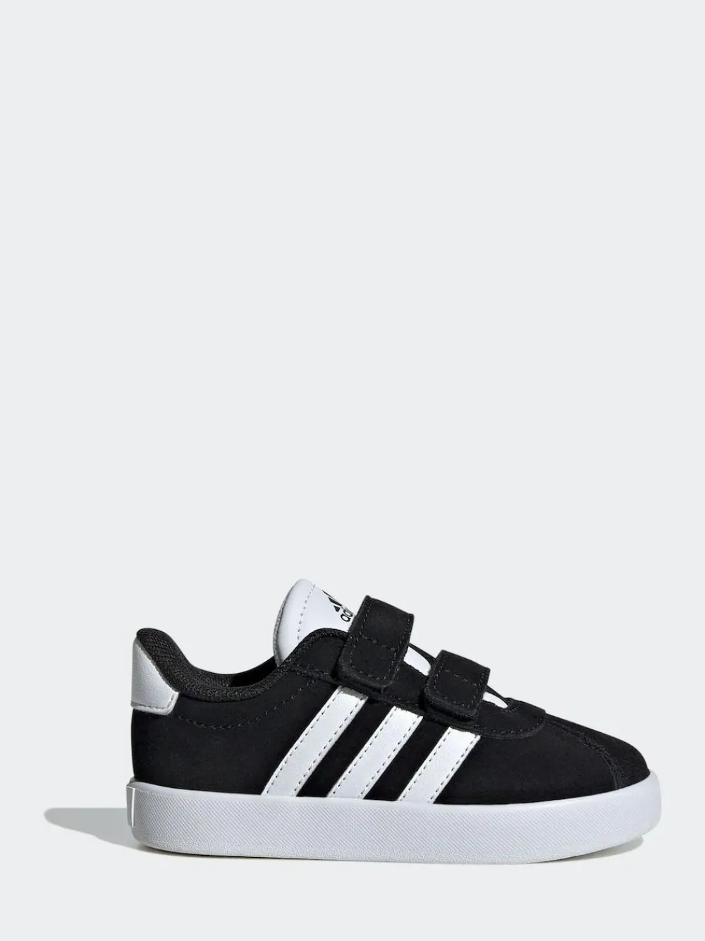 New adidas Black VL Court 3.0 Hook and Loop Infant Trainers