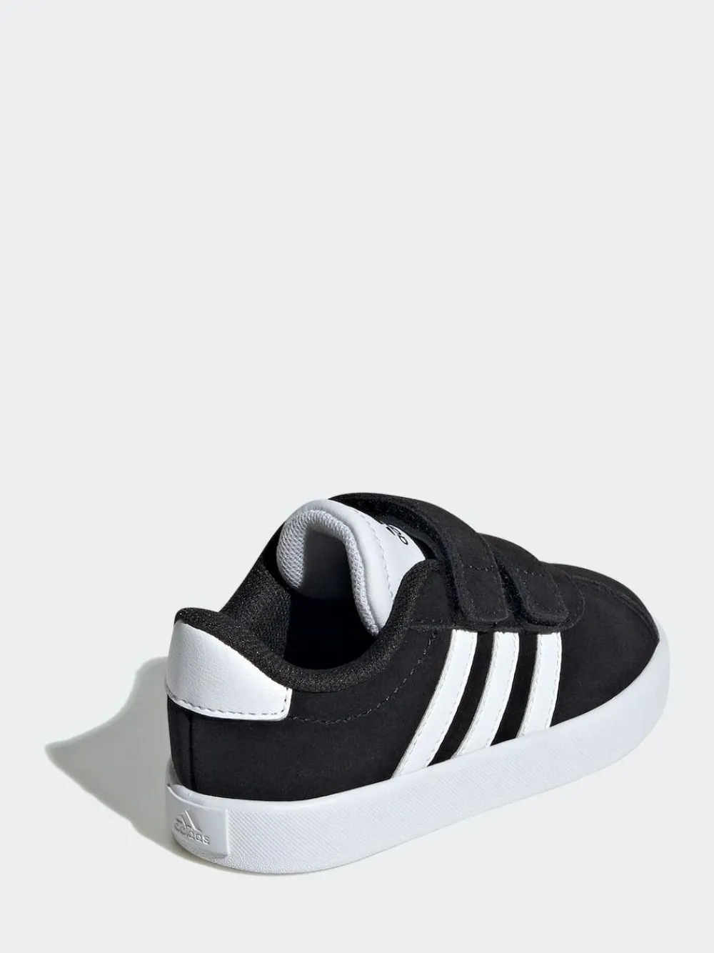 New adidas Black VL Court 3.0 Hook and Loop Infant Trainers