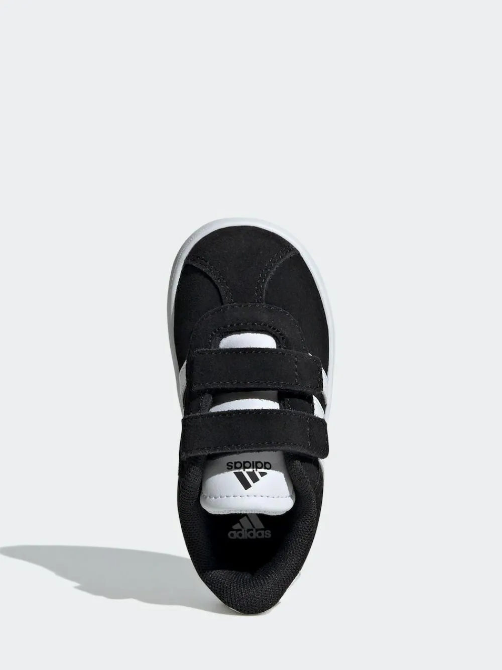 New adidas Black VL Court 3.0 Hook and Loop Infant Trainers