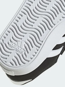 New adidas Black VL Court 3.0 Hook and Loop Infant Trainers